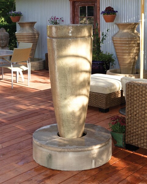 Stately Drum Recirculating Fountain